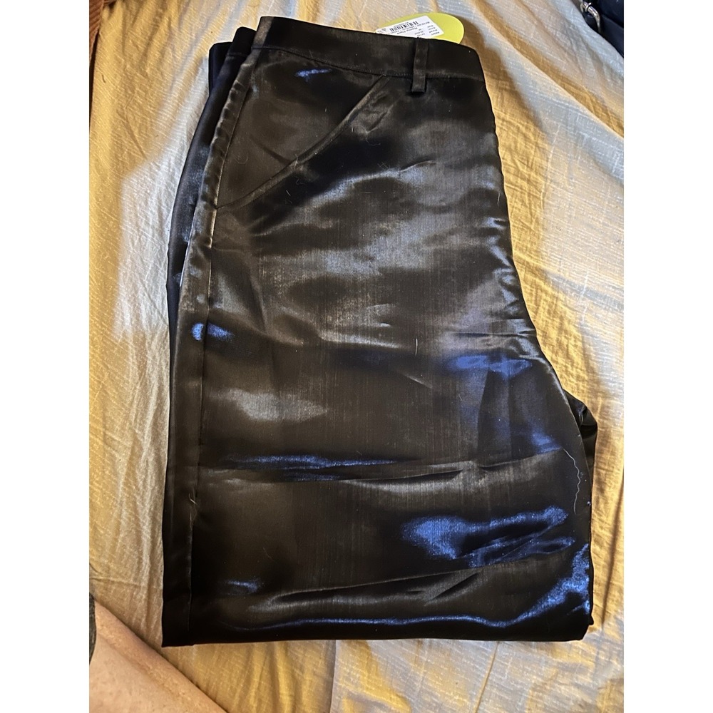 Alden Adair Remy Pant Women's Medium Black Satin Dress Pants NWT